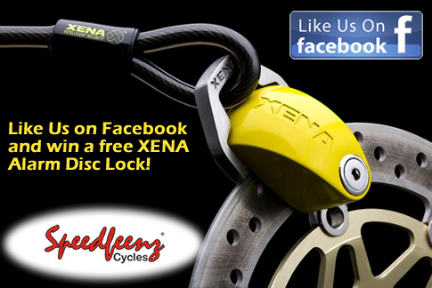 Like Us on Facebook and Win a free Xena Alarm Disc Lock!